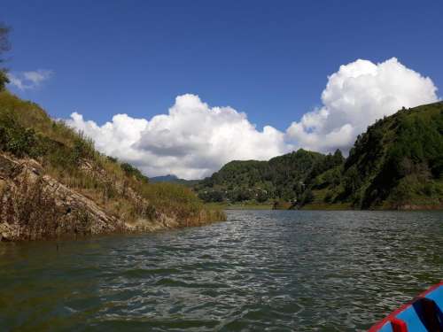 Nepal lake mountains Asia