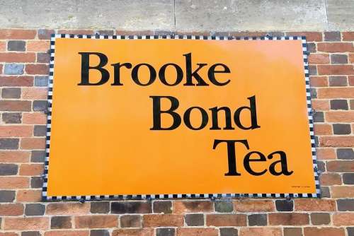 old sign advertising nostalgia brooke bond tea