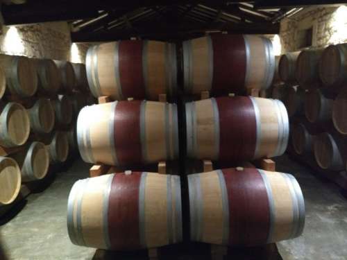Wine barrels burgundy bordeaux gironde