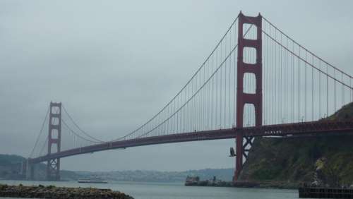 San Francisco California Golden Gage  bridge crossing