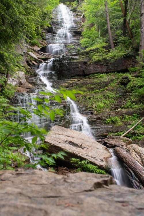 2019  Vermont Manchester waterfall stream