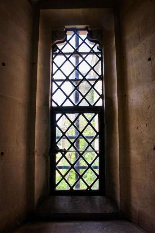 abbey Lacock Abbey window lattice glass
