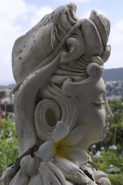 Plumeria Frangipani Goddess Quan Yin Kwan Yin