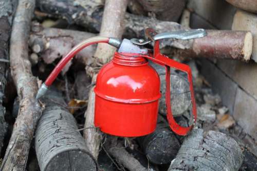 oilcan can red #red