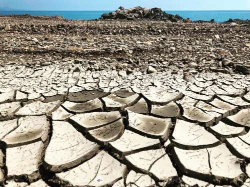 ground dry cracked arid parched