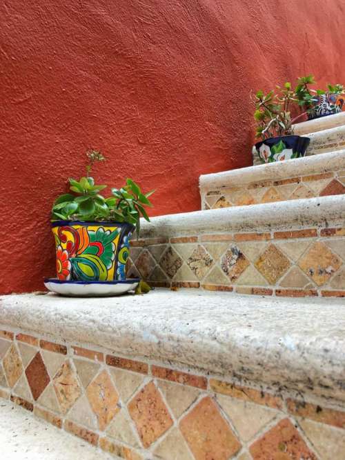 pottery stairs steps staircase stairway