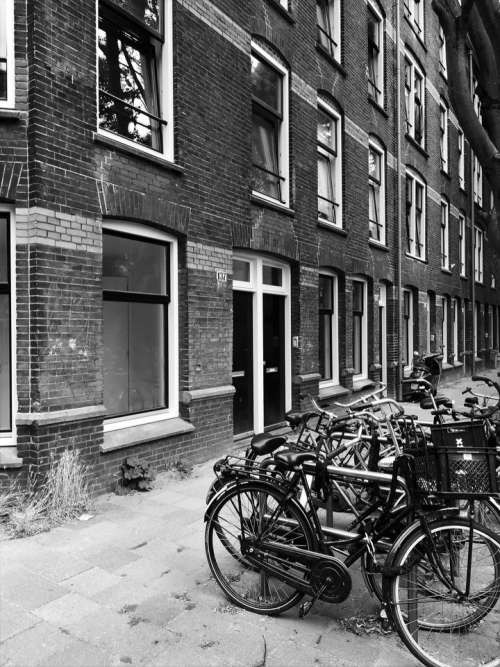 Amsterdam bike bikes building city
