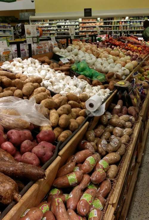 vegetables produce bountiful food market place 