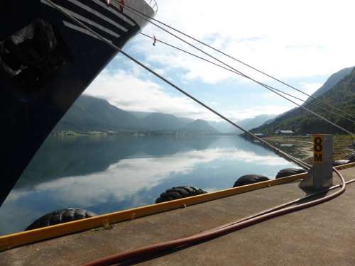 Norway fjord cruise ship mountain water
