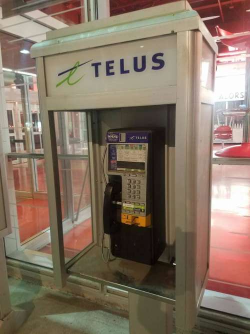Phone booth telephone phone Canada 