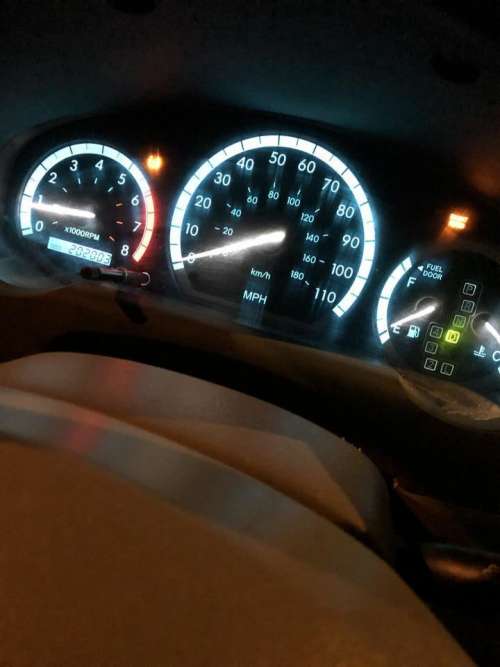 dashboard dash car vehicle lights
