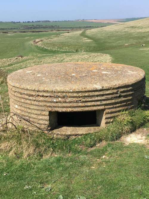 Countryside pillbox pillboxes gun emplacements ruins deserted 