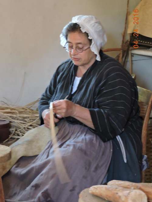 basket weaving   Virginia colonial 