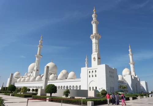 Abu Dhabi Sheikh Zayed Mosque Architecture Mosque