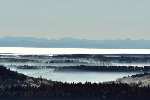 Alpen Ice Fog Landscape Nature Sky Mist Wintry
