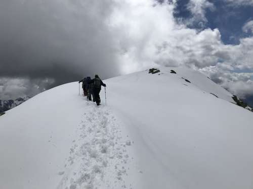 Alpine Route Alps Alpine Adventure Walk Sky Tops