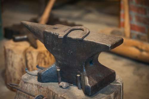 Anvil Forge Horseshoe Blacksmith Old Metal