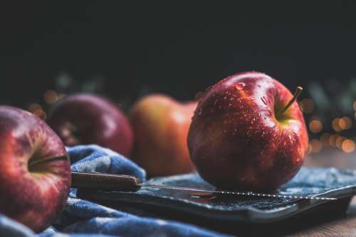 Apple Fruit Food Healthy Fruits Vitamins Red