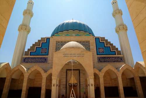Architecture Cami Minaret Dome Turquoise Islam