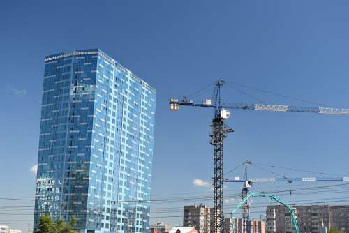 Architecture Construction Housing Crane Novosibirsk