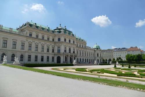 Austria Palace Vienna Belvedere Castle Park