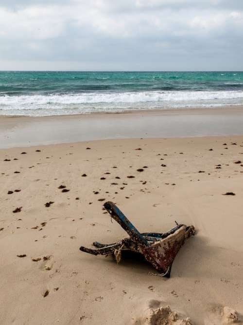 Beach Shipwreck Sand Barca