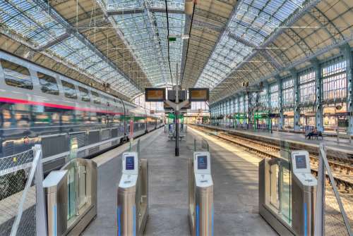 Bordeaux Station Train Transport France Travel
