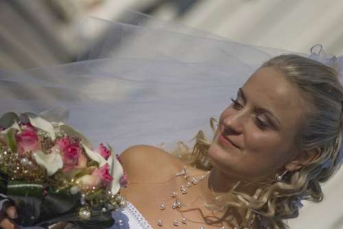 Bride Wedding Woman Love Romantic Marriage