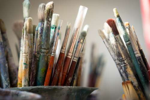 Brushes Paint Artist Painting Painter Color