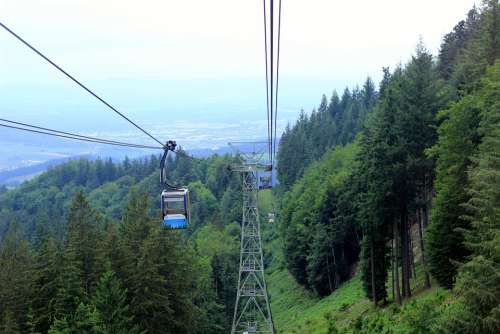 Cable Car Mountain Train Schauinsland Black Forest