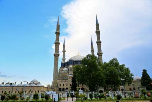 Cami Minaret Islam Religion Travel Architecture