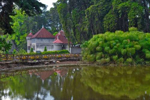 Castle Costa Rica Heredia Pond Water Architecture
