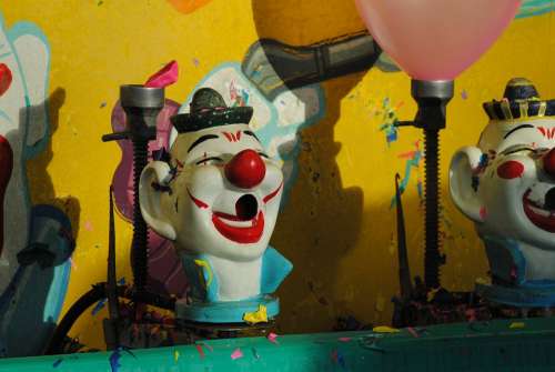 Clown Carnival Game Circus Fair Amusement Balloon