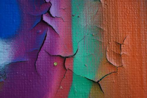 Color Orange Background Green Blue Purple Macro