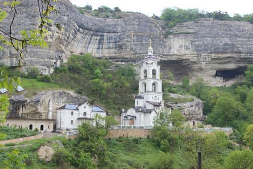 Crimea Bakhchysarai Russia Architecture Monastery