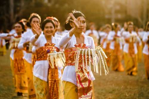 Dance Balinese Traditional Women Bali Culture