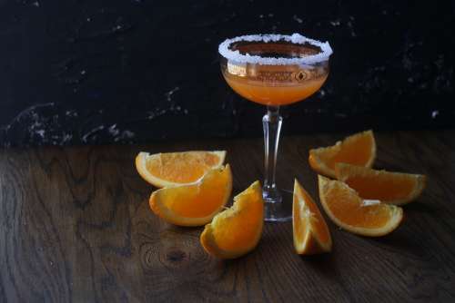 Drink Orange Cocktail Juice Fresh Healthy Glass