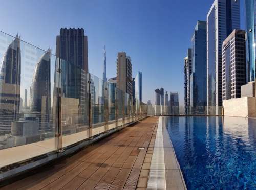 Dubai Pool Gevora Architecture Hotel Luxury