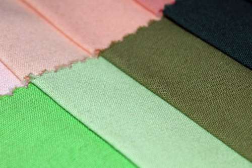 Fabric Cotton Contrast Color Shades Palette