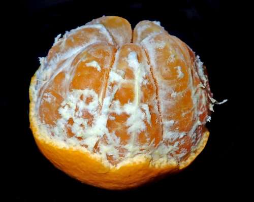 Fruit Citrus Mandarin Peeled Vitamins Healthy