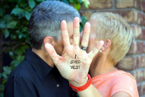Gay Wedding Proposal Lgbt Homosexual Pride Couple