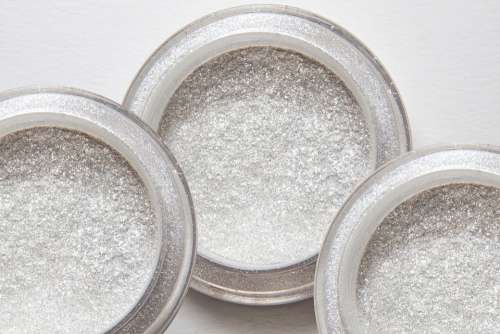 Glitter Powder Structure Fund Silver Cosmetics