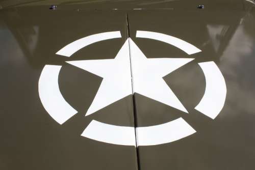 Jeep Hood Star Usa Army Transport