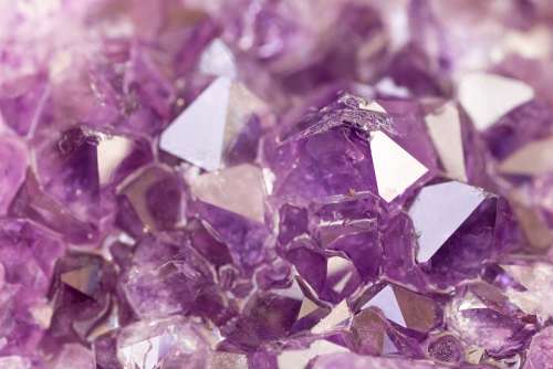 Jewel Crystal Amethyst Stone Quartz Nature Violet