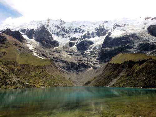 Lagoon Lake Mountains Humantay Peru Andy Crystal