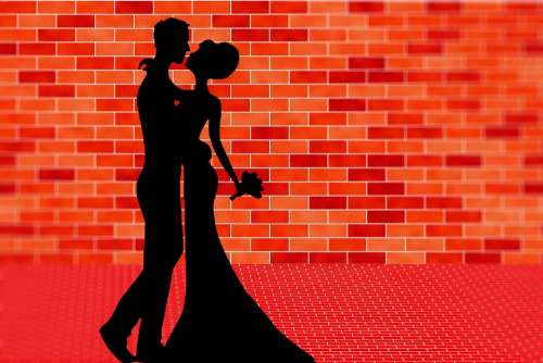 Love Couple Silhouette Romantic Romance Marriage