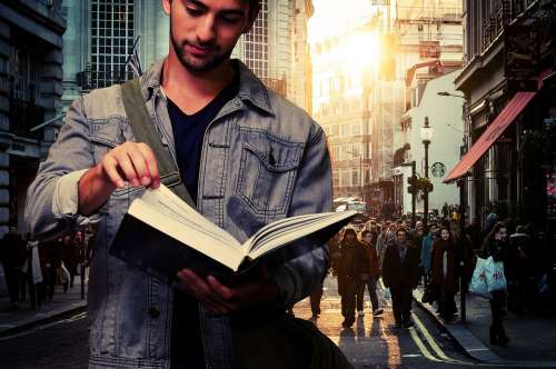 Man Student Read Book Road Sociology Personal