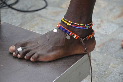 Massai Africa Human Tribe Culture Tradition Feet