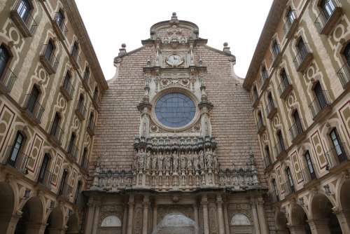Montserrat Monastery Spain Religion Church