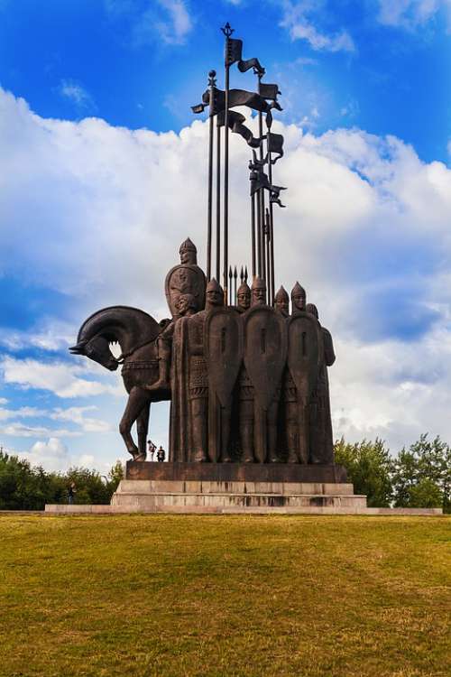 Monument Memorials Mountain Sokolikha Pskov Squad